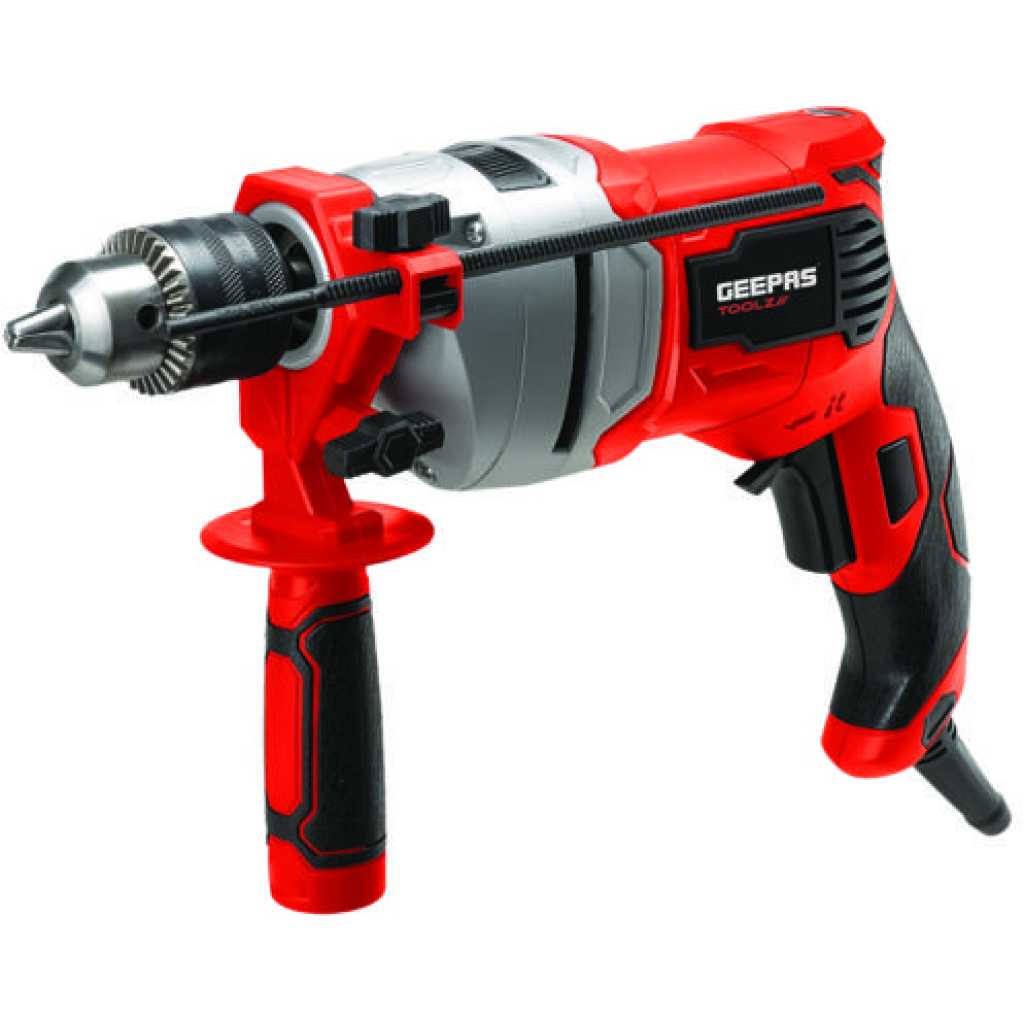 Geepas | GPD0900 13Mm Percussion Drill 900W- Selector For Masonry, Brick, Metal, Wood & More