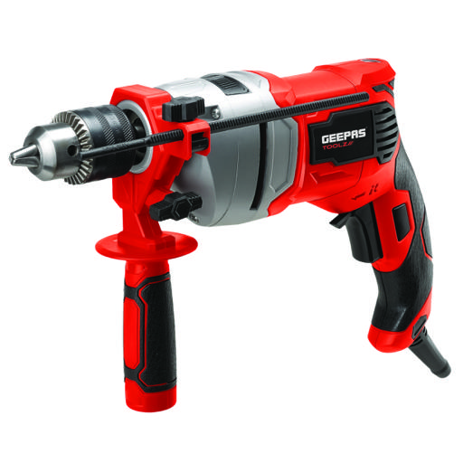 Geepas | GPD0900 13Mm Percussion Drill 900W- Selector For Masonry, Brick, Metal, Wood & More