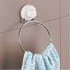 Towel Ring/Towel Rack Hanger with Magic Suction Cup, White