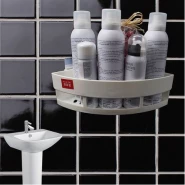 Toiletry & Kitchenette, Bathroom Organizer Shelf Rack, White