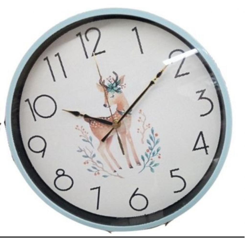 Round Office Wall Clock - White