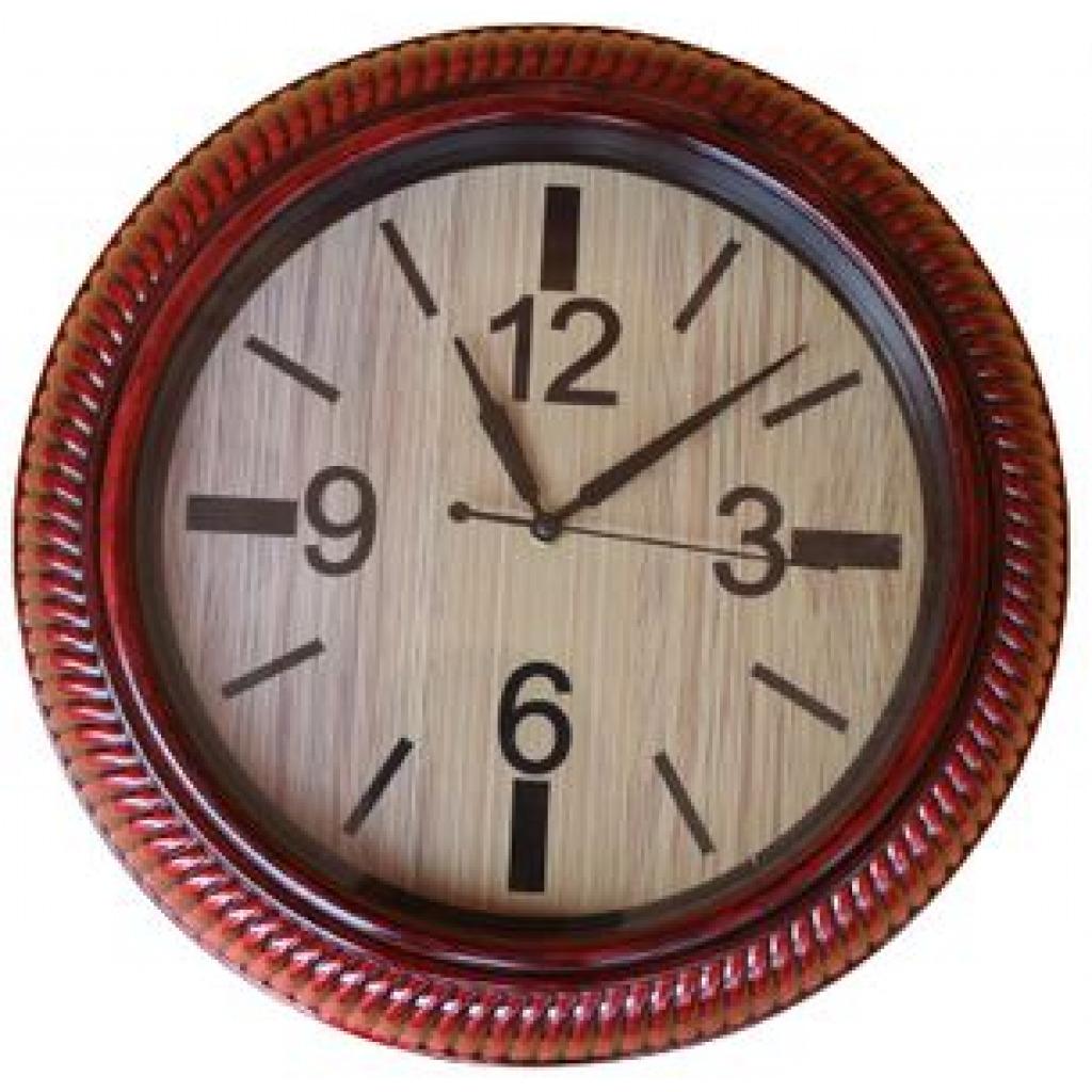 Medium Wall Clock - Brown