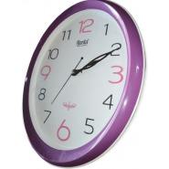 Ajanta Quartz Wall Clock Oval Shape – Purple Wall Clocks TilyExpress