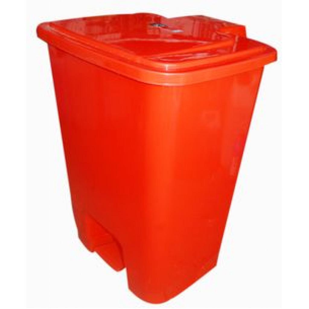 15Litres Plastic SteepOn Bin - Red