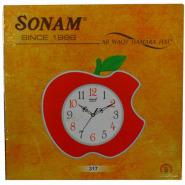 Sonam Wall Clock-Red Wall Clocks TilyExpress