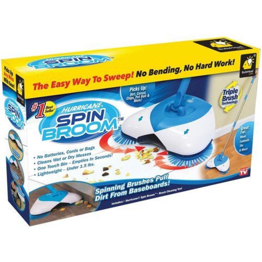 Spin Broom Sweeper - Blue & White