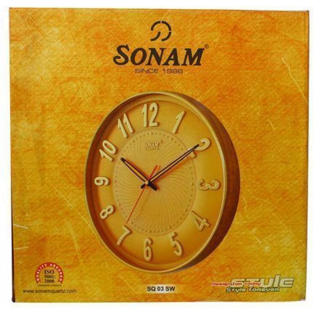Sonam 12 Inch Wall Clock - White