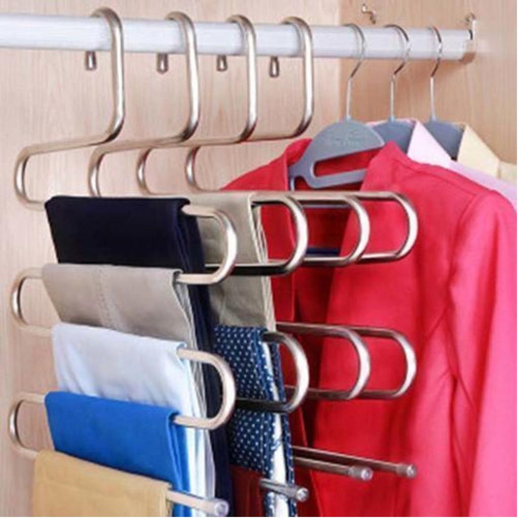 1Pc of Trouser Steel Hanger/Pants Hanger - Silver