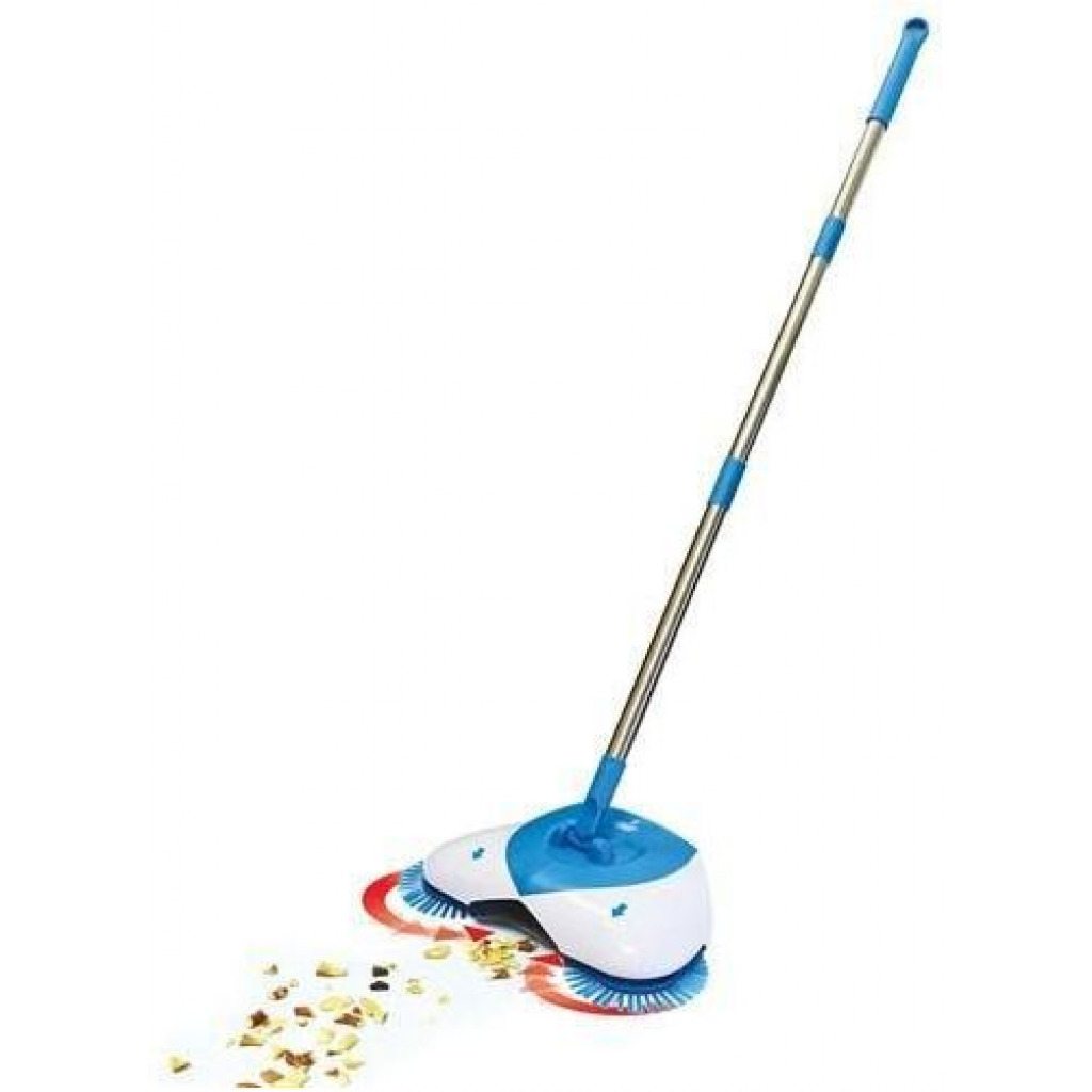 Spin Broom Sweeper - Blue & White