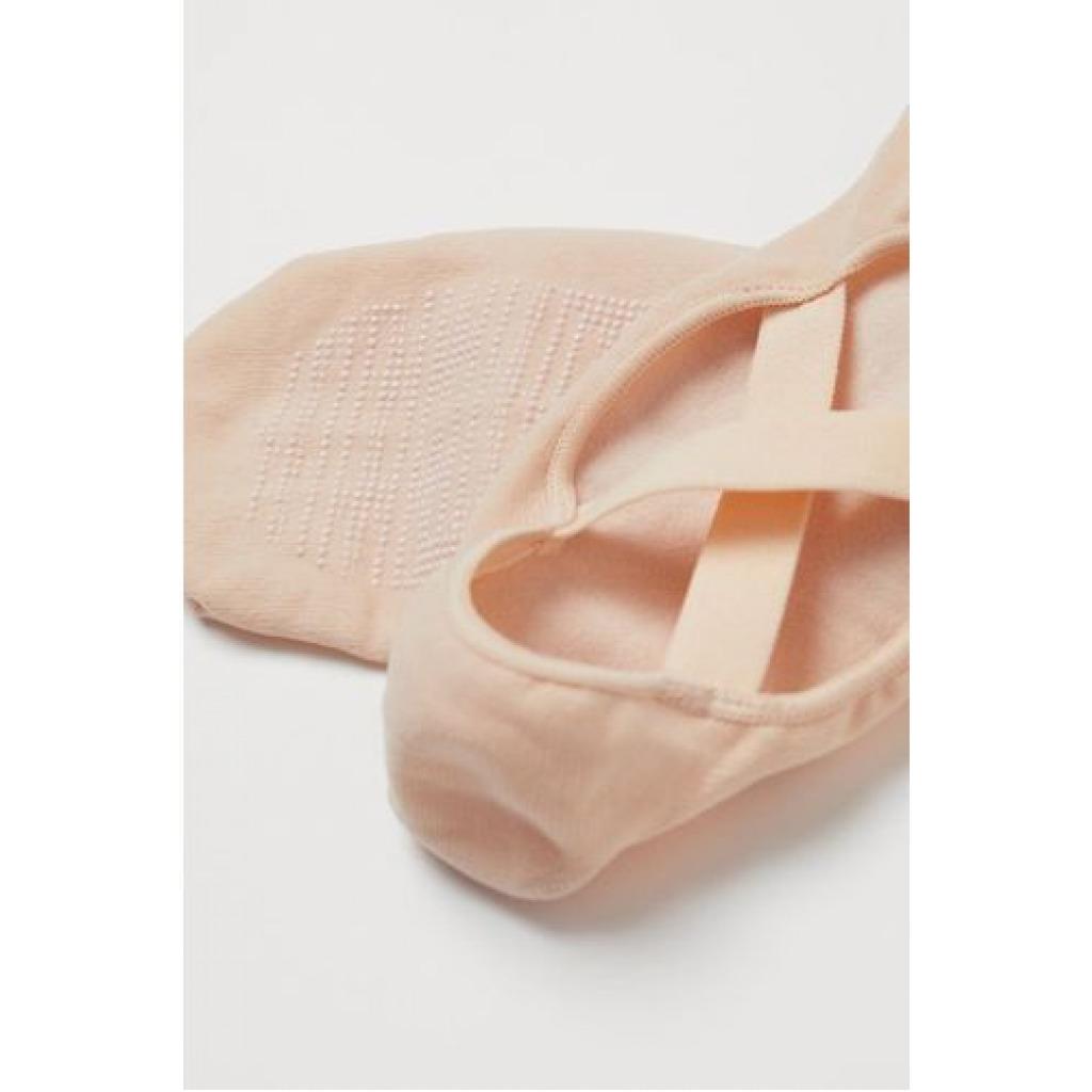 Women Socks For Dance Yoga Fitness Gym Exercise - Beige /Pink