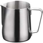 Milk Serving Cup 0.5L - Stainless Steel, Milk Jug for Coffee latte Cappuccino Mocha
