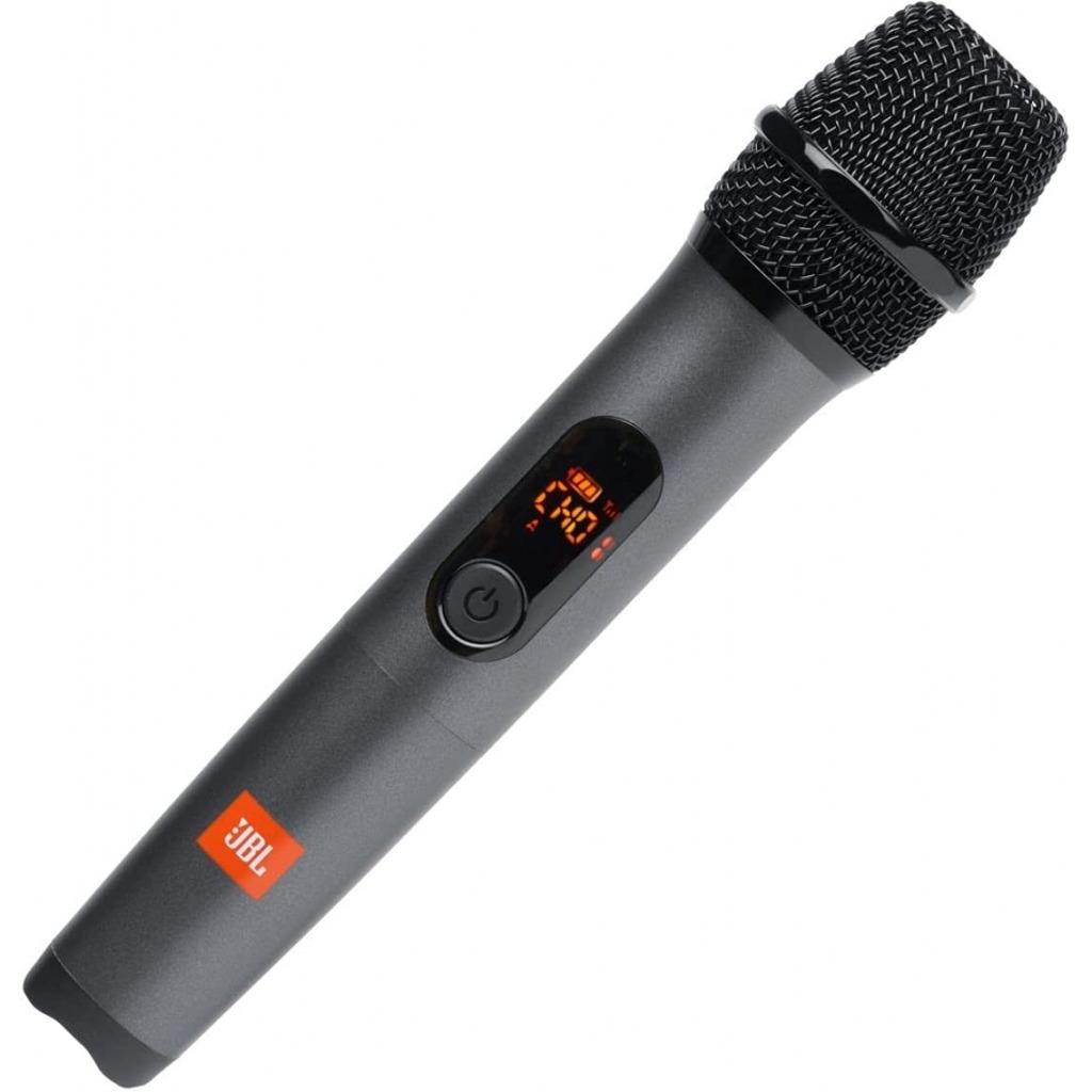 JBL PartyBox On-The-Go Portable Karaoke Party Speaker with Wireless Microphone, 100W Power Output, IPX4 Splashproof, 6 Playtime Hours, Shoulder Strap and Wireless 2 Party Speakers Pairing (Black)