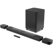 JBL 9.1 Channel Soundbar, 820W 3D Sound Home Theatre System, 4K Ultra HD Dobly Vision With HDMI Port, Bluetooth & Built in Chromecast Sound Bar - Black