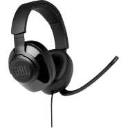 JBL Quantum 200 Gaming Headphones, Wired Over Ear Gaming Headphones with mic - Black