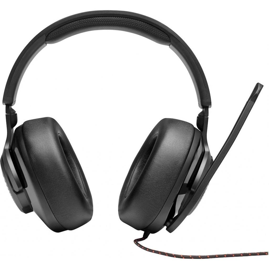 JBL Quantum 200 Gaming Headphones, Wired Over Ear Gaming Headphones with mic - Black