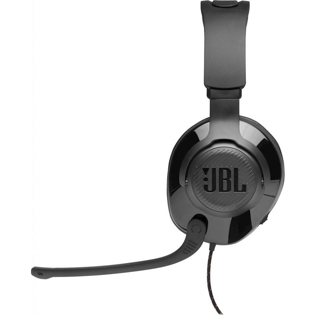 JBL Quantum 200 Gaming Headphones, Wired Over Ear Gaming Headphones with mic - Black