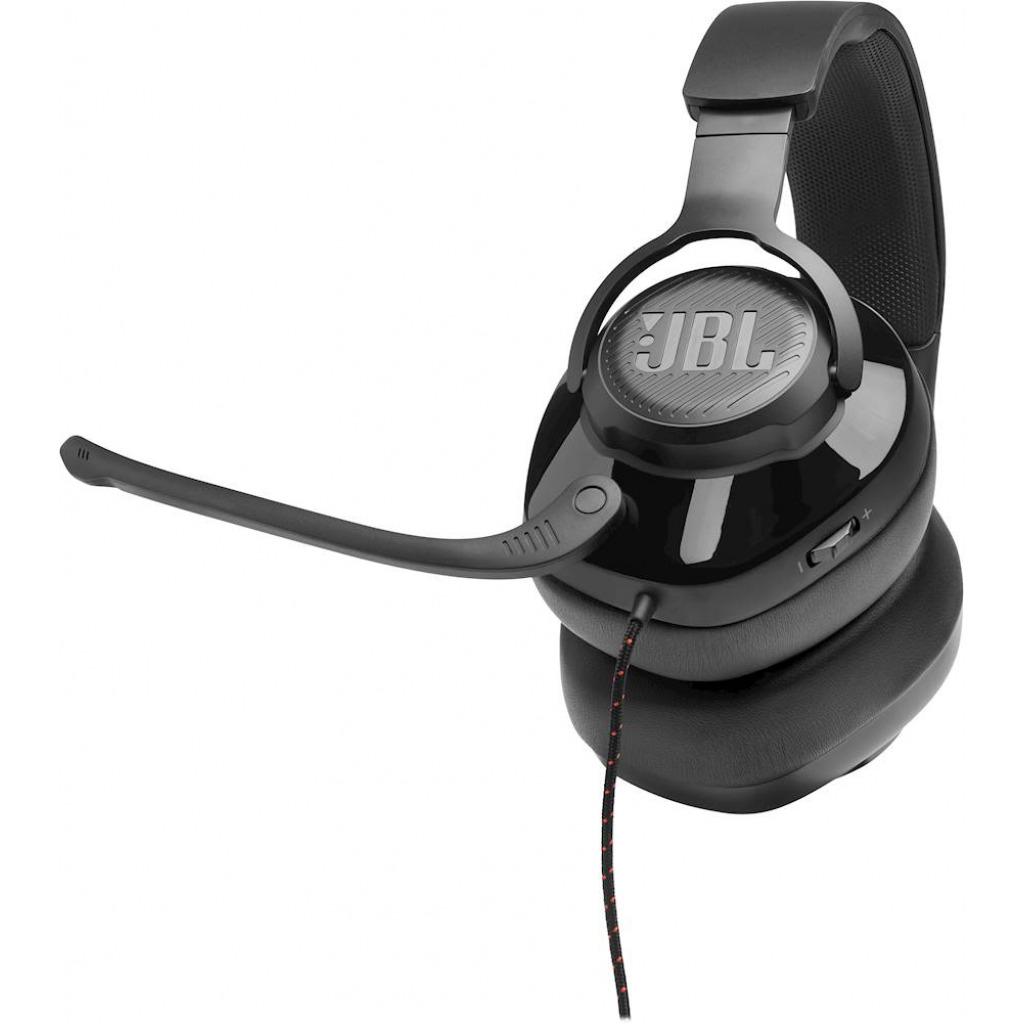 JBL Quantum 200 Gaming Headphones, Wired Over Ear Gaming Headphones with mic - Black