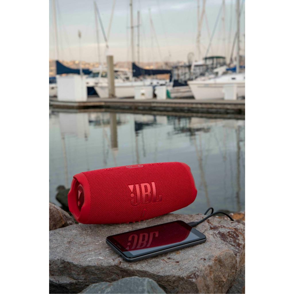 JBL Charge 5 Speaker, Portable IP67 Waterproof Wireless Bluetooth Speaker, JBL Pro Sound, 20 Hours Play Time, Built-in 7500mAh Power Bank - Red