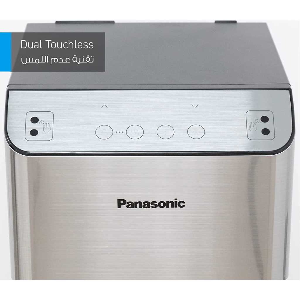 Panasonic Bottom Loading Touchless Water Dispenser SDM-WD3531BG, UV Sterilization, Child Safety Lock, Hot, Cold & Normal - Stainless Steel