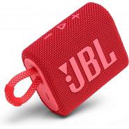 JBL Go 3, Waterproof Wireless Ultra Portable Bluetooth Speaker, JBL Pro Sound, Vibrant Colors With Rugged Fabric Design - Red