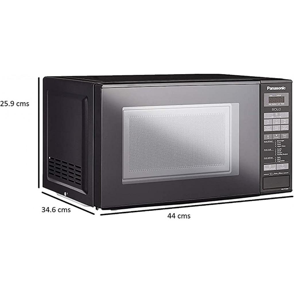 Panasonic 20L Solo Microwave Oven (NN-ST266BFDG, Black, 51 Auto Menus)