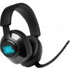 JBL Quantum 400 Gaming Headphones, Wired Over Ear Gaming Headphones with Flip-up Boom Mic, JBL Quantum Surround Sound, 3.5mm to USB Type-A Adapter - Black