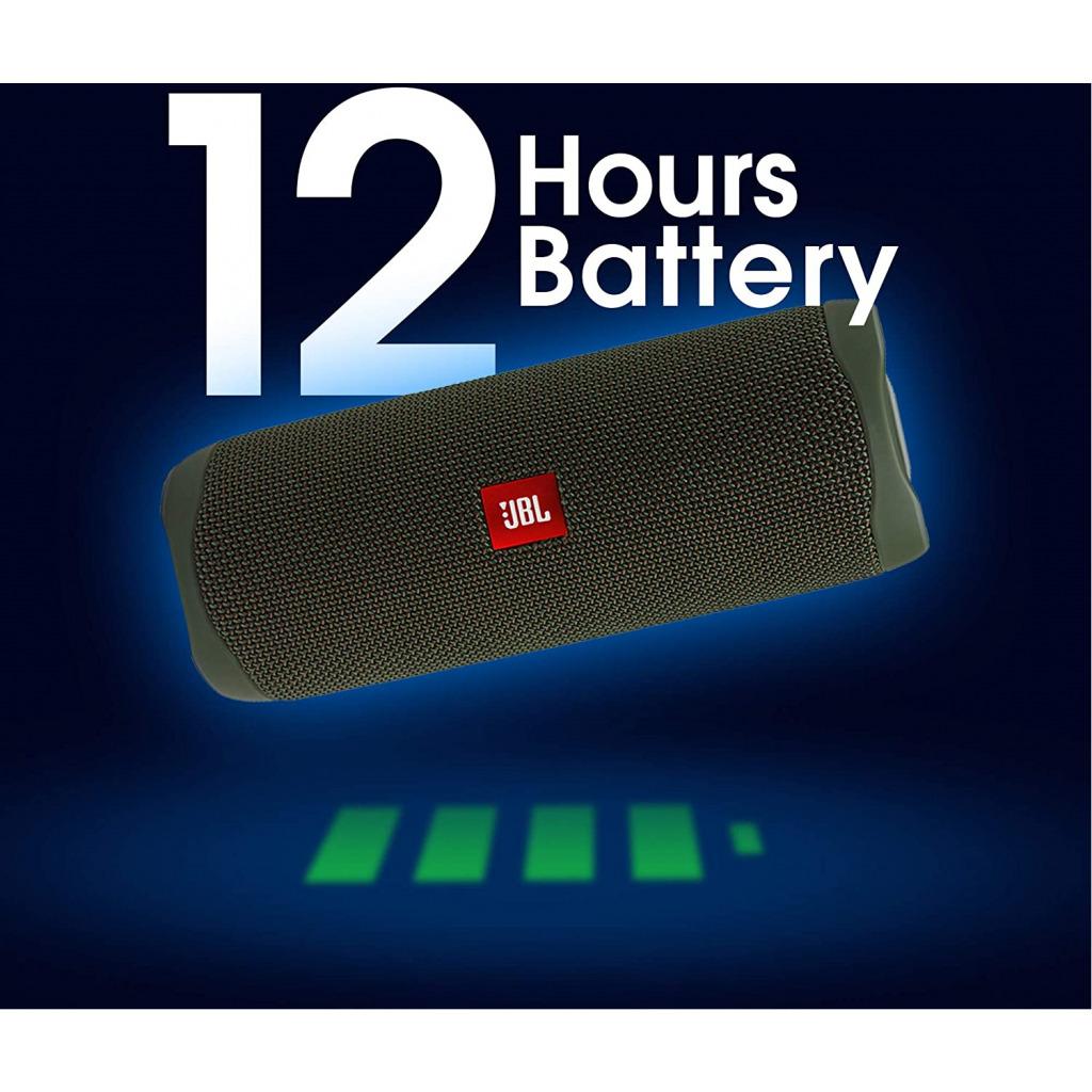 JBL Flip 5, IPX7 Waterproof Portable Wireless Bluetooth Speaker, Signature Sound With Powerful Bass Radiator - Green