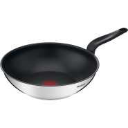 Tefal Primary 28CM Non-stick Wok Pan E3091904 – Stainless Steel (Gas, Electric & Induction)