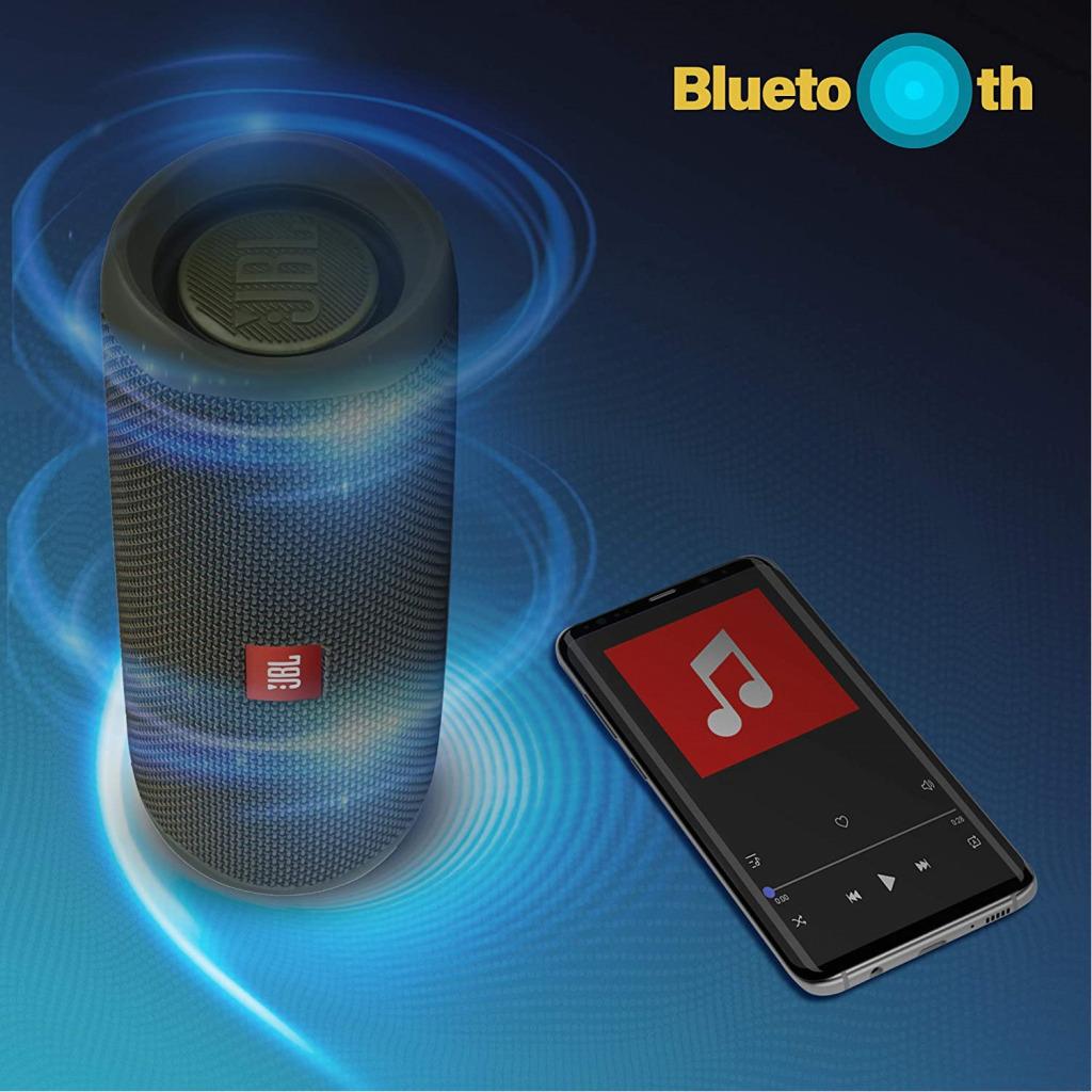 JBL Flip 5, IPX7 Waterproof Portable Wireless Bluetooth Speaker, Signature Sound With Powerful Bass Radiator - Green