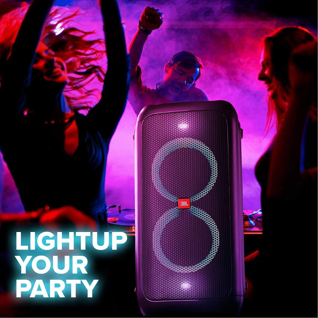 JBL PartyBox 100 Portable Bluetooth Party Speaker with Bass Boost and Dynamic Light Show (160 Watts, Black)