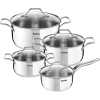 Tefal Intuition 8pc Stainless Steel Cooking Set A702S885, Induction Compatible Cookware