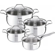 Tefal Intuition 8pc Stainless Steel Cooking Set A702S885, Induction Compatible Cookware Cooking Pans TilyExpress 2