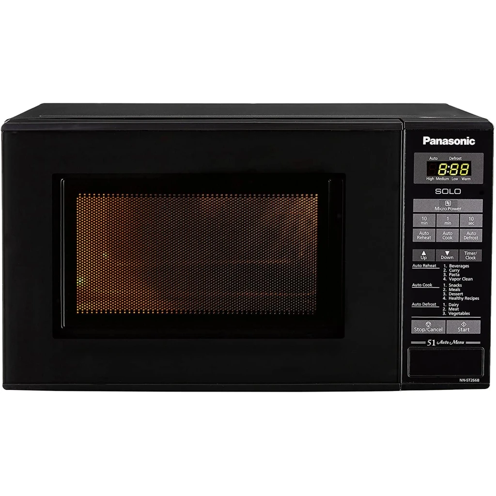 Panasonic 20L Solo Microwave Oven (NN-ST266BFDG, Black, 51 Auto Menus)