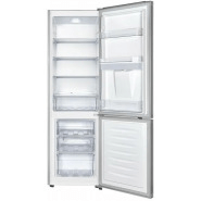 ADH 368 – Litres Fridge, Double Door Bottom Freezer Refrigerator With Water Dispenser – Silver ADH Fridges TilyExpress