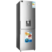 ADH 438 - Litres Double Door Upright Freezer BCD-438WD, 2-In-1 Frost Free Fridge/Freezer With Water Dispenser - Silver.