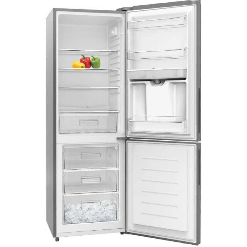 ADH 438 - Litres Double Door Upright Freezer BCD-438WD, 2-In-1 Frost Free Fridge/Freezer With Water Dispenser - Silver
