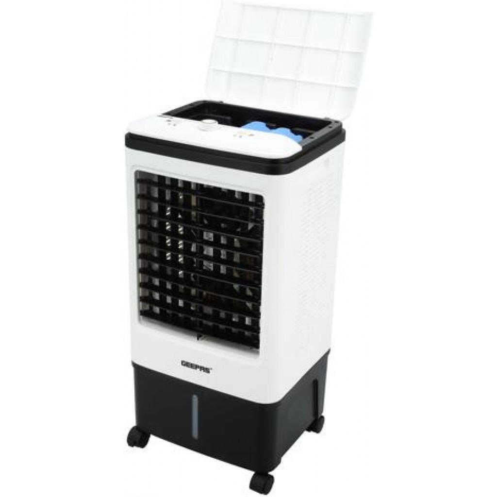 Geepas | GAC9576 Air Cooler, Ice Compartment & Remote Control, GAC9576 | Portable Ergonomic Design with 4 Speed | LED Control Panel | Wide Oscillation | Ideal for Home, Office & More