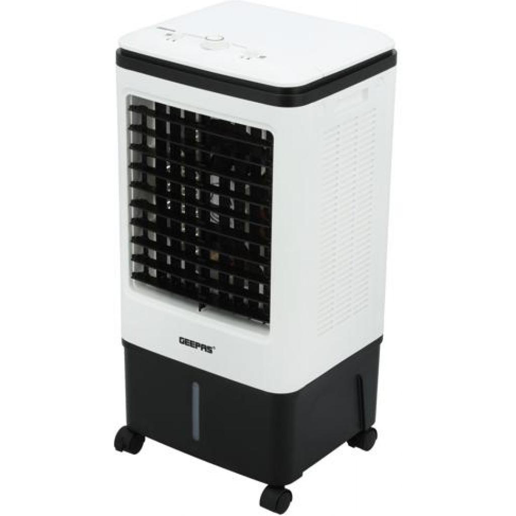 Geepas | GAC9576 Air Cooler, Ice Compartment & Remote Control, GAC9576 | Portable Ergonomic Design with 4 Speed | LED Control Panel | Wide Oscillation | Ideal for Home, Office & More