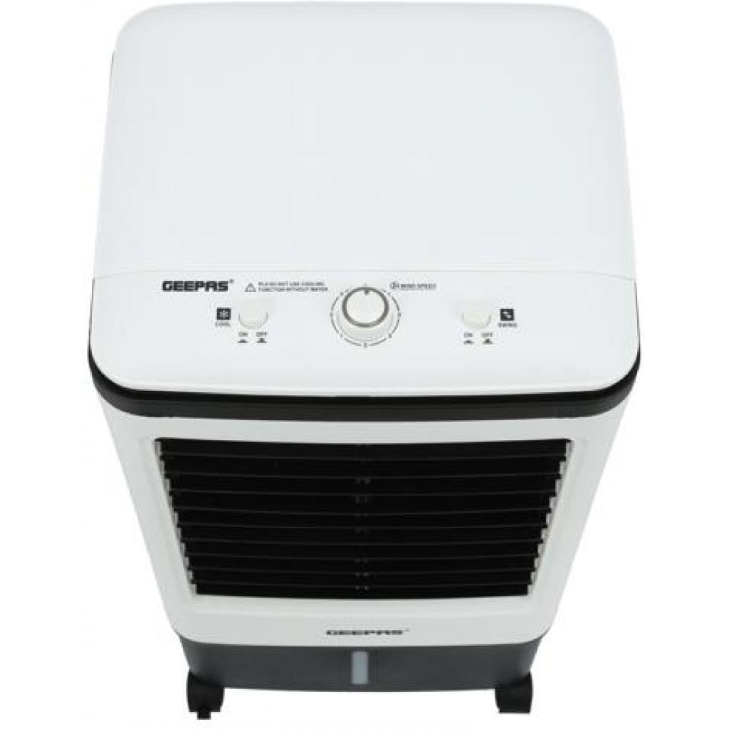 Geepas | GAC9576 Air Cooler, Ice Compartment & Remote Control, GAC9576 | Portable Ergonomic Design with 4 Speed | LED Control Panel | Wide Oscillation | Ideal for Home, Office & More