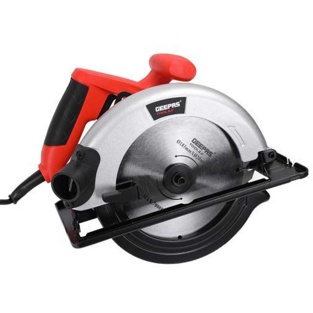 Geepas | GCS1200 1200W Circular Saw 185Mm - Multi-Purpose Circular Saw, Bevel Angle Joint Cuts - Blade 65Mm