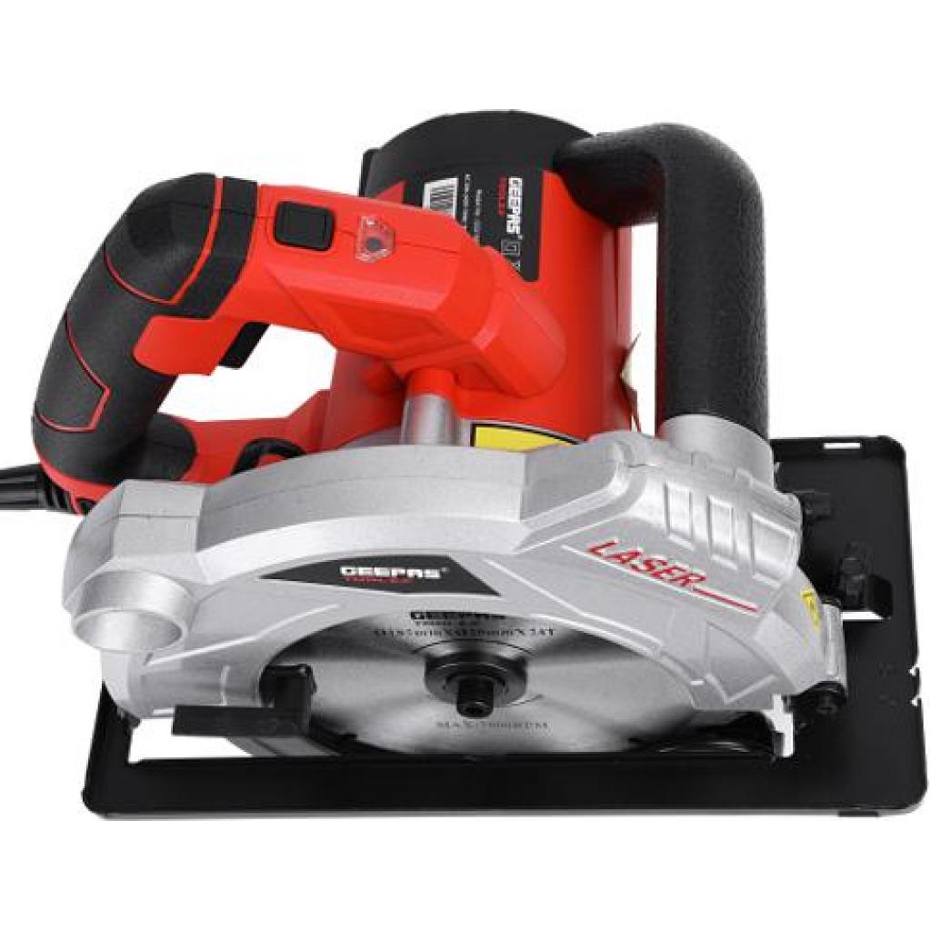 Geepas | GCS1500 1500W 185Mm - Multi-Purpose Circular Saw, Bevel Angle Joint Cuts - Blade 65Mm Cutting