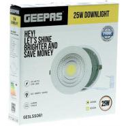 Geepas GESL55061 Round Slim Downlight Led 25W - Downlight Ceiling Light | Natural Cool White 6500K | Long Life 50,000 Burning Hours | Ultra Slim | 1 Years Warranty