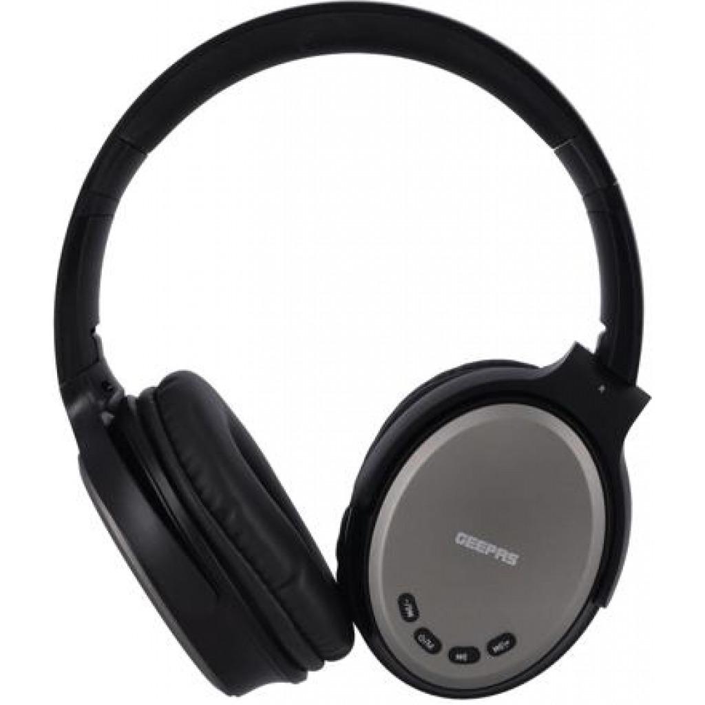 Geepas | GHP14011 Bluetooth Headphone With FM Radio - Black