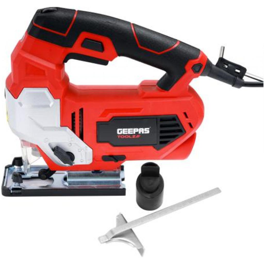 Geepas | GJS0800 Jigsaw Tools 800W - 0-3000Spm Cutting In Wood 100Mm Metal, 10Mm