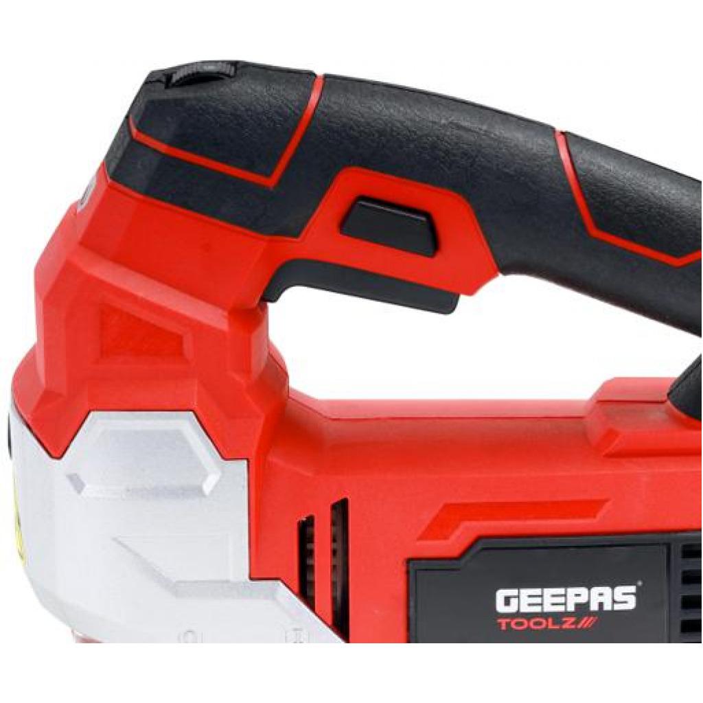 Geepas | GJS0800 Jigsaw Tools 800W - 0-3000Spm Cutting In Wood 100Mm Metal, 10Mm