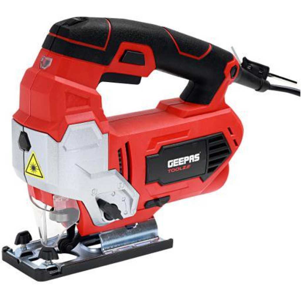 Geepas | GJS0800 Jigsaw Tools 800W - 0-3000Spm Cutting In Wood 100Mm Metal, 10Mm