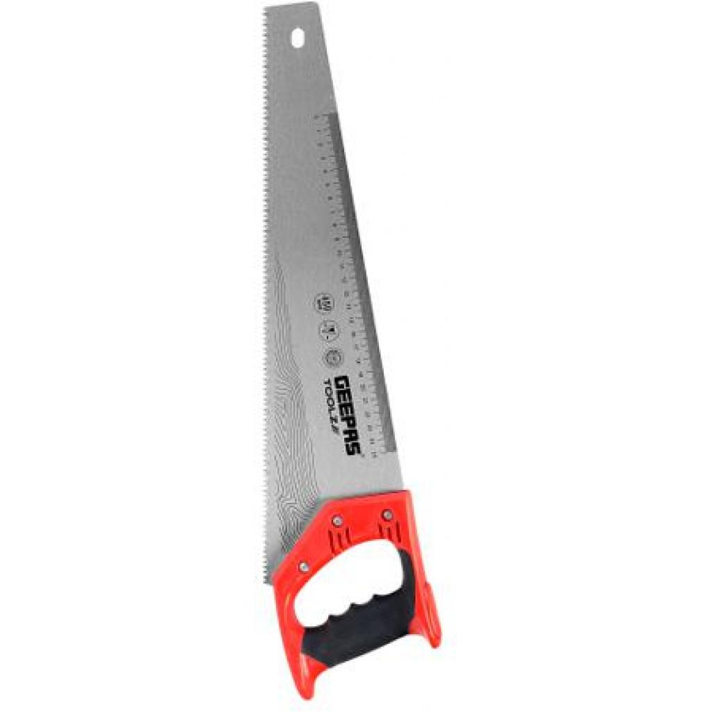 Geepas 18" Hand Saw - Universal-Cut Soft-Grip With Trp Handle