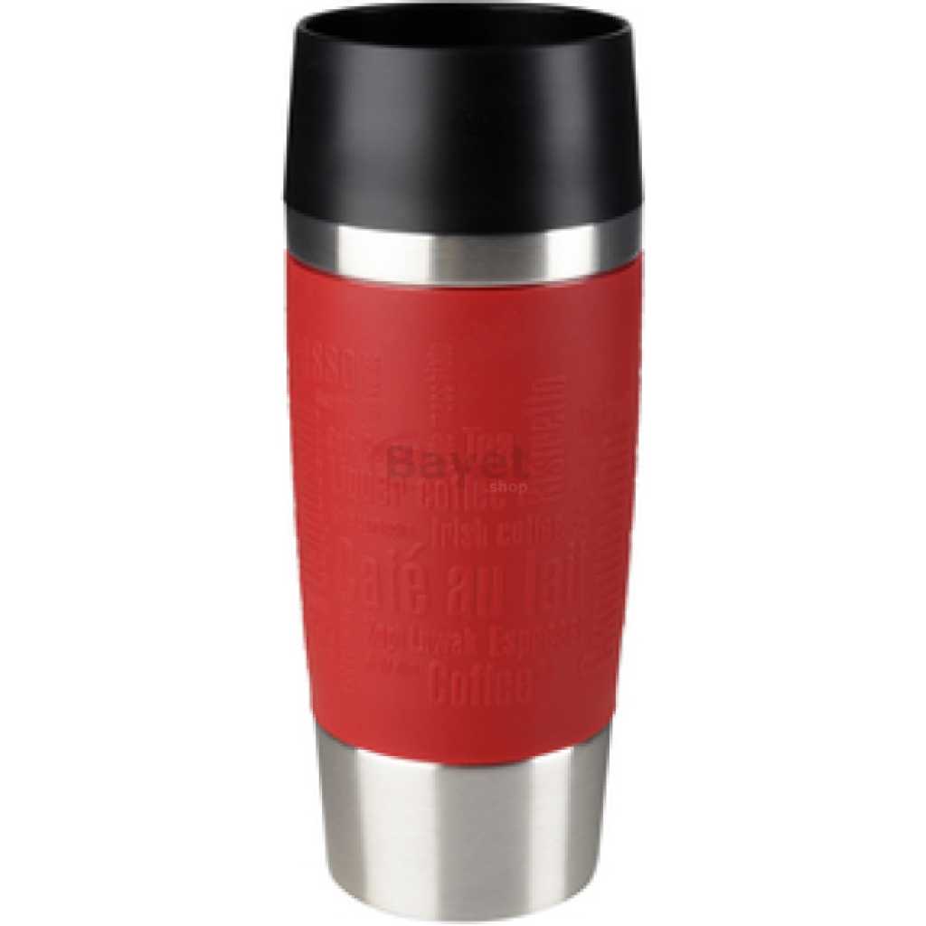 Tefal Grande Portable Leakproof Thermal Travel Mug 0.36-Litres, 360 Drinking Edge K3084114, Hot & Cold