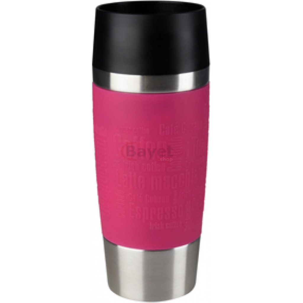 Tefal Grande Portable Leakproof Thermal Vacuum Travel Mug 0.36-Litres, 360 Drinking Edge K3087114, Hot & Cold, Pink – Raspberry Commuter & Travel Mugs TilyExpress