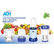 ADH Food Processor, Multi-Functional 4 in 1 High Speed Blender, Smoothie Maker ACB-737 With Unbreakable Jars - White